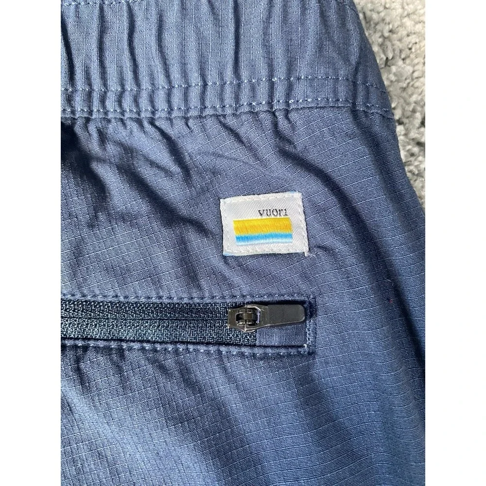 Vuori Men's Ripstop Climber Pants Blue Size Small Khaki Stretch Drawstring V412